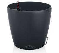 LECHUZA-Pot de plantes CLASSICO Color 35 gris ardoise | Pot de plantes avec système d'arrosage | surface mate | Ø 34,5 x 32,5 cm | 13224