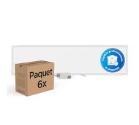 LECOM 6 x Panneau LED 120x30 - Dalle LED Encastrable Blanc Neutre 4000lm 5 ans de garantie Pave Faux Plafond Plafonnier Rectangulaire (4000 K)