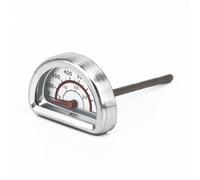 Lecreatekit Thermomètre de barbecue en acier inoxydable avec indicateur de chaleur pour Charbroil, jauge de température de rechange de -0 à 400 °C, tige de 7,3 cm, compatible avec les modèles