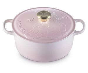 LeCreuset, cocotte en fonte ronde, collection "Wicked", modèle "Glinda" : motif Glinda