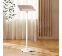 Lecternale réglable, Support de présentation Portable avec Haut incliné, Hauteur Flexible de Plancher de Podium de Serrage pour Church Office School Conférence Speaker