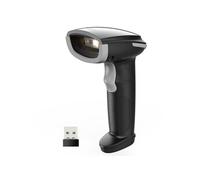 Inateck Lecteur Code Barre sans Fil 1D 2D QR, Douchette Code Barre 3 en 1 Compatible avec Bluetooth et 2,4 GHz sans Fil et Filaire USB, 2600 mAh, avec APP et SDK, pour Android iOS PC, BCST-23, Gris