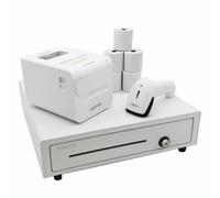 Pack approx apppospack4180wh v2 Tiroir-caisse/imprimante thermique/lecteur de code et rouleaux thermiques