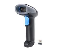 Lecteur de codes-barres portable 1D/2D/QR 2,4 G sans fil et USB compatible avec Windows Mac Linux pour supermarché, magasin, bibliothèque, logistique, entrepôt