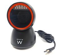 Ewent Lecteur de codes-barres EW3450 1D/2D/QR 360° Omnidirectionnel USB Noir