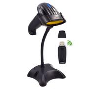 Ewent EW3430 Lecteur de codes-barres sans fil et filaire avec support mains libres