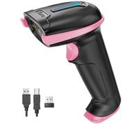 Lecteur de Codes-Barres Tera sans Fil avec indicateur de Niveau de Batterie (2,4 GHz sans Fil + USB 2.0 Filaire) Lecteur de Codes-Barres 1D 5100