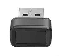 Lecteur d'empreintes digitales USB 360 degrés Biométrique Scanner avec déverrouillage rapide 0,5 s Dispositif de sécurité en alliage de zinc pour connexion PC et protection des données Noir