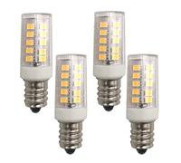 Led 2W E12 Candélabre Ampoule 12V - 24V 3000k Blanc chaud Chandelier Lumière Micro-ondes Réfrigérateur Ampoule Remplacement 25W Ampoule halogène Serger Distributeur d’eau Porte Lumière 4 Pack