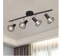 LED 4 Spots Orientables Orientables, Barre Spot Plafond LED Eclairage Inteacute, spot Chaud pour Salon Chambre