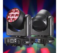 LED 7x40W RGBW gros abeilles faisceau oculaire + lavage Zoom lumière principale mobile DJ équipement d'éclairage de scène Productions de Concert professionnels mariage Empty flight box