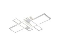 LED 94W Plafonnier Moderne Salon Lumière Lustre Créatif Aluminium Acrylique Conception Lampe Plafond Luminaire L'éclairage Lampe de Salon Lumière de la Chambre Bureau Plafonnier Lampe (Blanc),L90CM