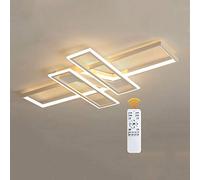 LED 94W Plafonnier Moderne Salon Lumière Lustre Créatif Aluminium Acrylique Conception Lampe Plafond Luminaire L'éclairage Lampe de Salon Lumière de la Chambre Bureau Plafonnier Lampe (Blanc),L90CM