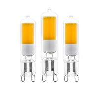 Eglo Lot de 3 ampoules à broche LED G9, lampes crayon, 2 watts chacune (équivalent 25 watts), blanc chaud, 3000 Kelvin, Ø 1,5 cm