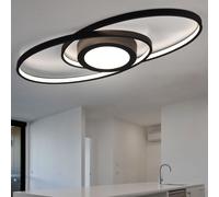 LED Anneau Design Plafonds Lampe Anthracite la Vie Ess Chambre Spot Dimmable