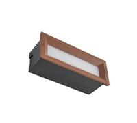 LED Applique extérieure Lachlain (Moderne) en Marron Aluminium (1 lampe,à), encastrable pour l’extérieur applique mur extérieur/mur de la maison terrasse & balcon