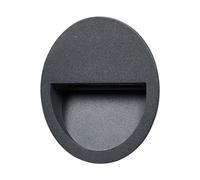 LED Applique extérieure Loya (Moderne) en Noir Aluminium (1 lampe,à), encastrable pour l’extérieur applique mur extérieur/mur de la maison terrasse & balcon