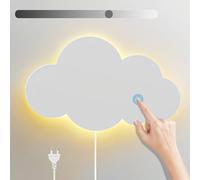LED Applique Murale avec Interrupteur Tactile Veilleuse Enfant Dimmable Lampe Murale avec Prise Blanc Chaud Interieur Lampe de Chevet Moderne Garçons Filles pour Chambre Enfant Salon Lampe de Lecture