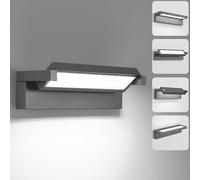 LED Applique Murale Extérieur Intérieur,36W Moderne Éclairage Mural,Luminaire Murale Imperméable IP65 6500K Blanc Froid,Mur Lampe Angle de Lumière Réglable pour Terrasse Entrée Jardin,Gris Foncé