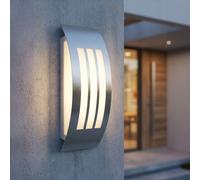 Applique murale design maison terrasse extérieur zone lampe blanc opale dans un ensemble comprenant un illuminant LED