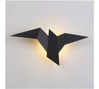 LED Applique Murale Moderne 3000K Lumière Blanche Froid Forme D'oiseau Lampe Murale Créatif Personnalité Simple Lampe De Chevet pour Salon Escalier Cuisine Chambre Couloir,Noir Noir G