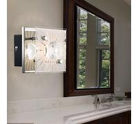 LED Applique Murale Motif Chrome Verre Cristaux H 10 CM Salon Motif
