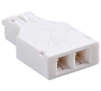 LED AR VERT 2F - Lampe LED, répartiteur AR, 2 voies, blanche