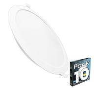 LED ATOMANT 10x Downlight LED Encastrable Découpe 190-205mm 18W Blanc Froid