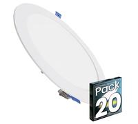 LED ATOMANT 20x Downlight LED Encastrable Découpe 205mm 20W Blanc Chaud