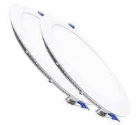 LED ATOMANT 2x Downlight LED Encastrable Découpe 200mm 20W CCT 3000-6500K | Diamètre 220mm, Avec sélecteur de couleur CCT, 2100 lumens, Driver inclus
