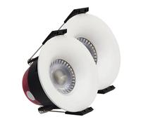 LED ATOMANT 2x Downlight LED Encastrable Découpe 70mm 8W CCT IP65 | Diamètre 85mm, Avec sélecteur de couleur CCT, 720 lumens, Connexion directe 220V