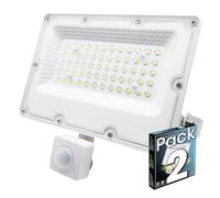 LED ATOMANT 2x Projecteur LED 20W avec Détecteur de Mouvement 6500K IP65