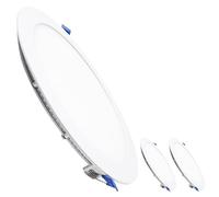 LED ATOMANT 3x Downlight LED Encastrable Découpe 200mm 20W CCT 3000-6500K | Diamètre 220mm, Avec sélecteur de couleur CCT, 2100 lumens, Driver inclus