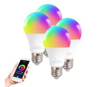 LED ATOMANT 4x Ampoule LED WiFi E27 8W RGB+CCT Contrôle Appli et Vocale