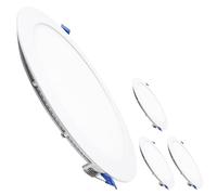 LED ATOMANT 4x Downlight LED Encastrable Découpe 200mm 20W CCT 3000-6500K | Diamètre 220mm, Avec sélecteur de couleur CCT, 2100 lumens, Driver inclus