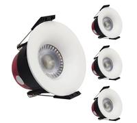 LED ATOMANT 4x Downlight LED Encastrable Découpe 70mm 8W CCT IP65 | Diamètre 85mm, Avec sélecteur de couleur CCT, 720 lumens, Connexion directe 220V