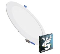 LED ATOMANT 5x Downlight LED Encastrable Découpe 200mm 20W Blanc Froid