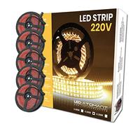 LED ATOMANT 5x Rouleau 5m Ruban LED 220V 12W/m Blanc Neutre IP65