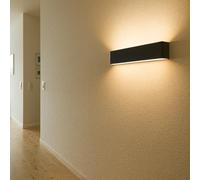LED ATOMANT Applique de Murale LED Noir 41CM 7W Blanc Chaud