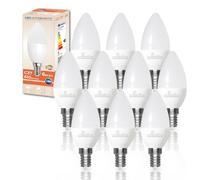 LED ATOMANT Lot de 10 Ampoule LED E14 Bougie C37 6W, Couleur Blanc Froid, 610 Lumens, Culot fin, Équivalent à 60W traditionnel