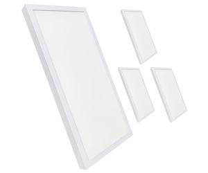 LED ATOMANT Lot de 4 Panneau LED Surface 60x30cm 36W, CCT (Sélecteur de Couleur Blanc Chaud, Neutre et Froid), 4000 Lumens, Driver inclus