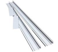 LED ATOMANT Lot de 5 Kit de Pose en Saillie pour Panneau LED Slim 120x30, Aluminium Laqué Blanc, Panneau non inclus