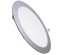 LED ATOMANT Panneau LED Rond Argent Découpe 280mm 24W Blanc Chaud