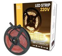 LED ATOMANT Rouleau 10m Ruban LED 220V 12W/m Blanc Neutre IP65 | 4500K, Découpable tous les 10 cm