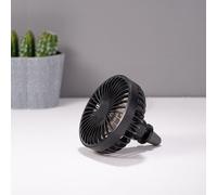 LED Auto Air Outlet Fan USB Portable Black Mini