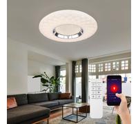 LED cristal plafonnier effet étoile lampe de lumière du jour dimmable salle à manger projecteur télécommande Globo 48006FSH-30