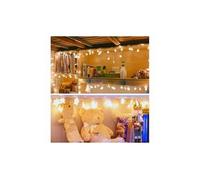 Led crystal clear star fairy string light wedding party lampe de décoration extérieure 4m 40 - jaune
