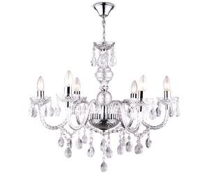 LED design lustre plafonnier pendule éclairage suspendu salon chambre chrome