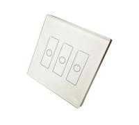 LED Dimmer Switch 86 Wall Mounted Touch Screen 1 2 3 4 Zones Powered Bus Power LED Controller LED Dimmer(EDA3 3 zones dimmer)