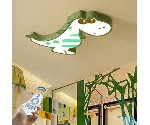 LED Dinosaure Plafonnier Boy Chambre Lampadaire Moderne Intérieur Décoration Éclairage De Plafond Maternelle Dimmable Lumière Suspension Salon Chambre Coucher Kinderzimmer Lustre Pendentif,48cm/green